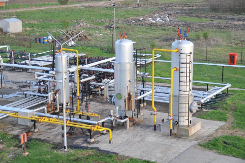 Oil tanks and pipes stock photo. Image of distribution 18769222