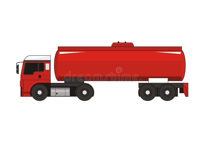Oil Truck Simple Illustration Stock Vector Illustration of automotive