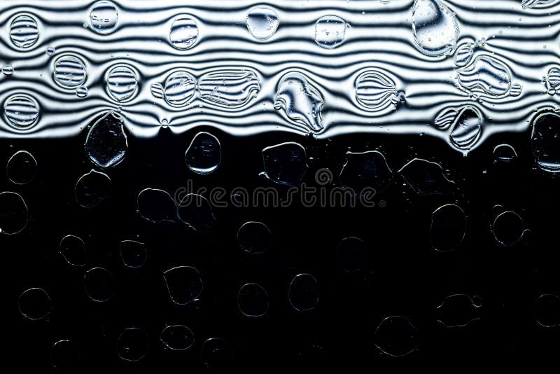 Oil and water droplets stock photo. Image of flowing 56408646
