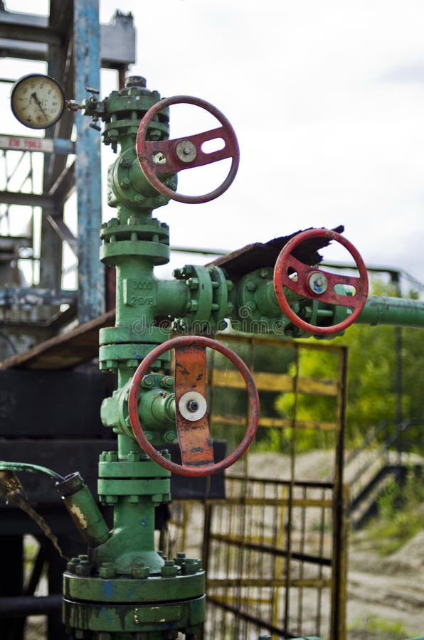 Oil well stock photo. Image of power, drilling, valves 36460680