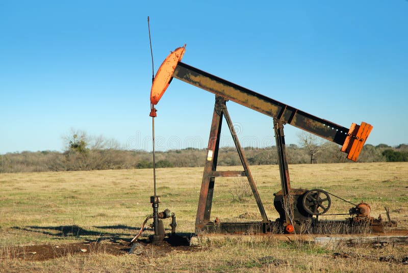 Oil well pump stock photo. Image of energy, rural, machine 4339048
