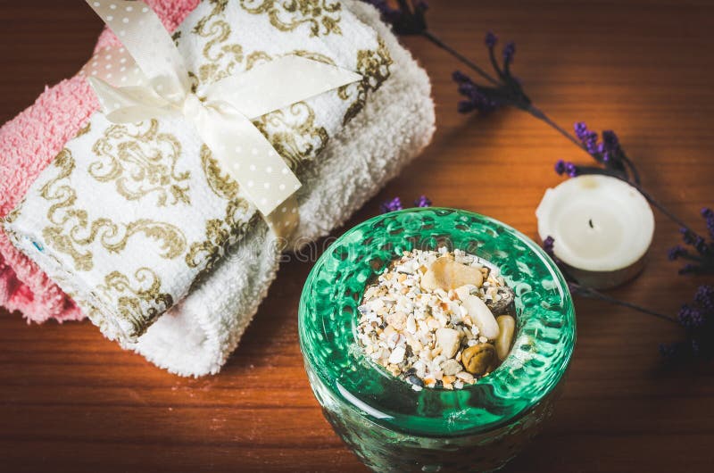 Oils Candles Soaps Stones Spa Concept Stock Image Image of relax