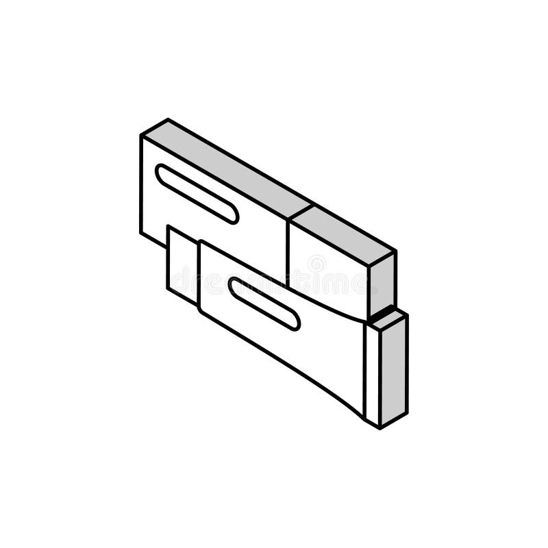 Ilustrare cu pictogramă izometrică cu cremă de unguent vector illustration