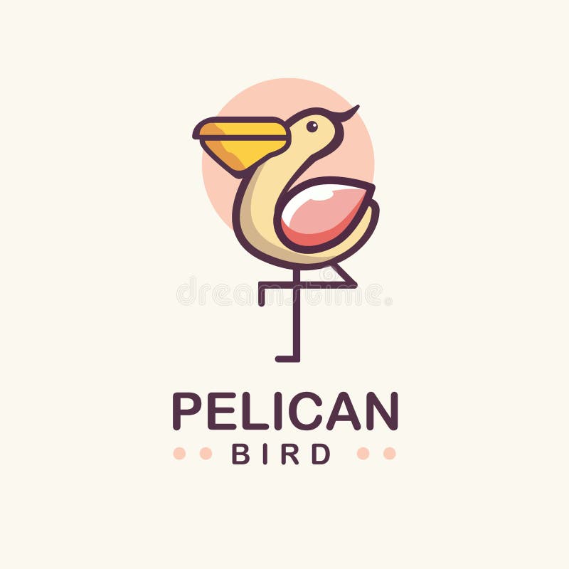 Oiseau de p?lican illustration libre de droits Oiseau de p?lican illustration libre de droits