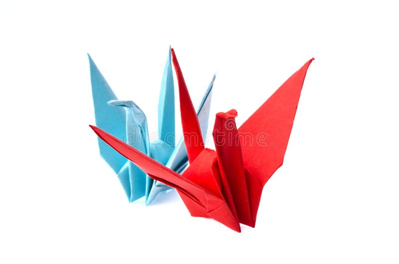 Oiseaux d'Origami photos libres de droits Oiseaux d'Origami photos libres de droits
