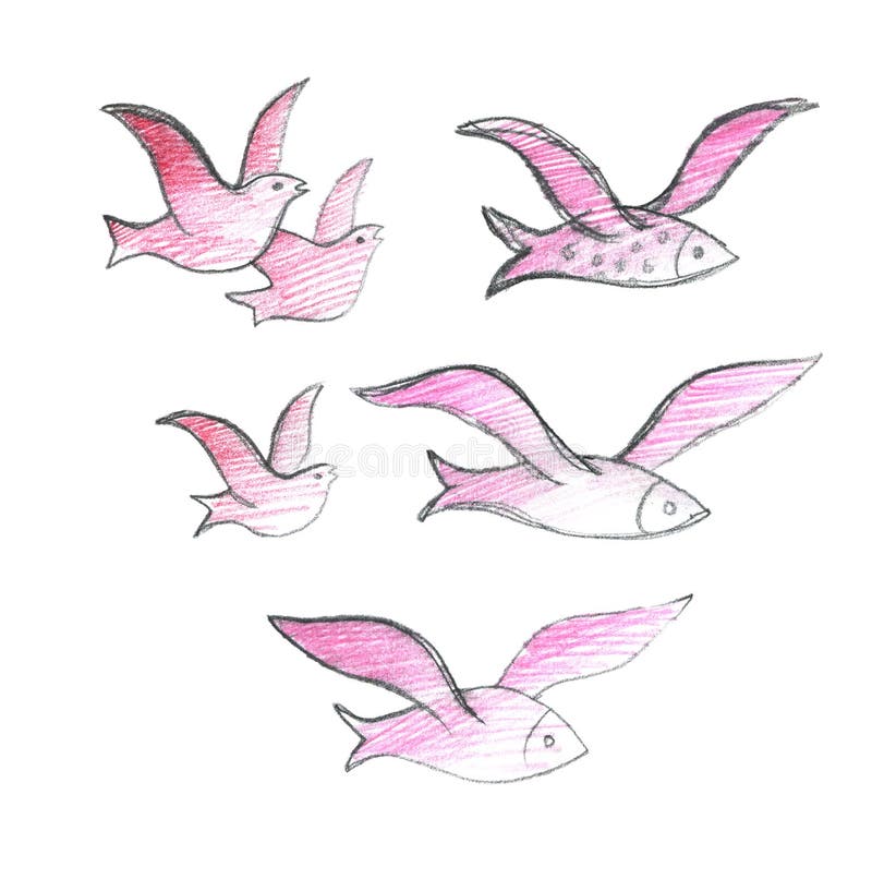 Jour Migrateur Doiseaux Avec Les Montagnes Et Le Palmier
