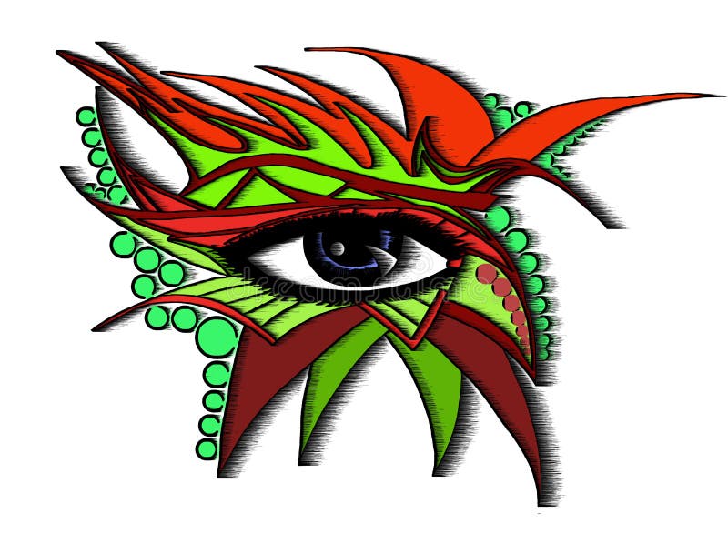Ojo abstracto stock de ilustración