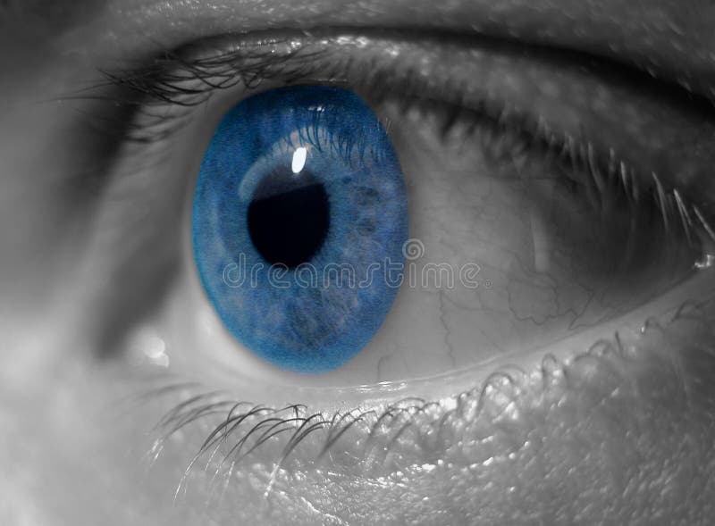 Ojo azul imagen de archivo libre de regalías Ojo azul imagen de archivo libre de regalías