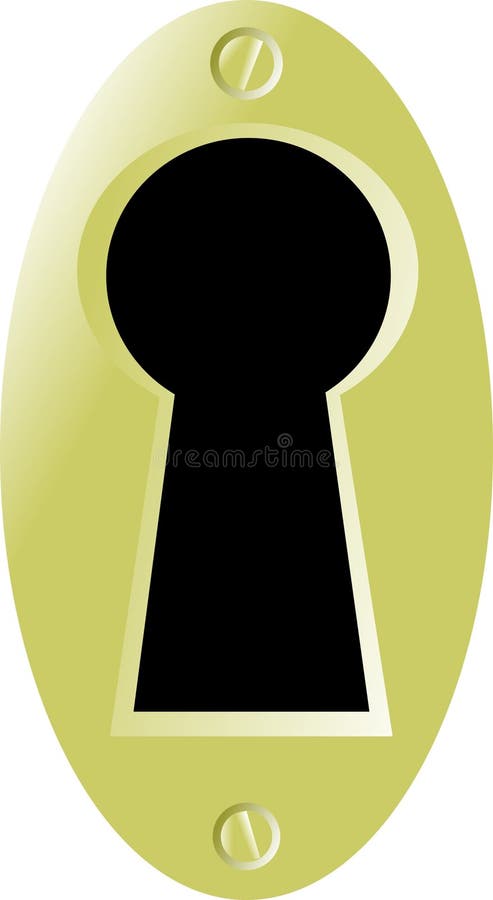 Ojo de la cerradura ilustración del vector Ojo de la cerradura ilustración del vector
