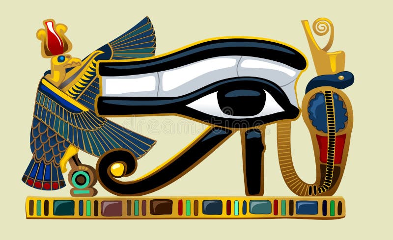 Ojo de los gráficos de Horus stock de ilustración Ojo de los gráficos de Horus stock de ilustración