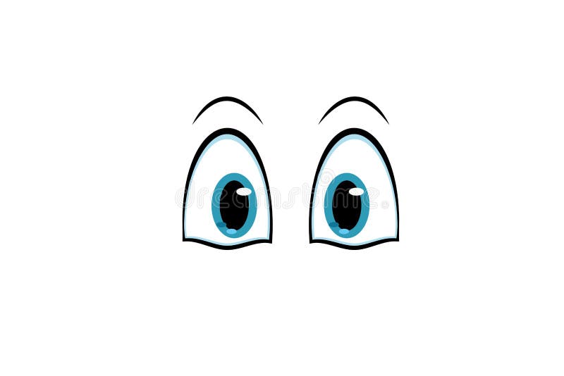 Ojos Azules De La Historieta Para Los Personajes De Dibujos Animados  Ilustración del Vector - Ilustración de muchacha, maquillaje: 53163091