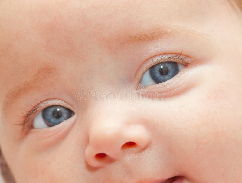Ojos azules recién nacidos imagen de archivo. Imagen de piel 79944099