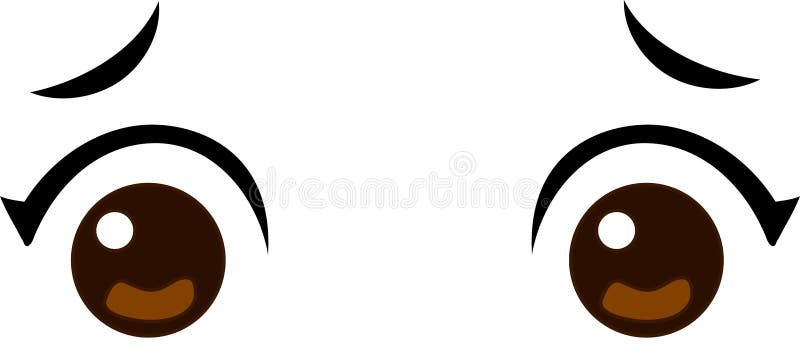Ojos de chicas animadas ilustración del vector. Ilustración de primer -  198384905