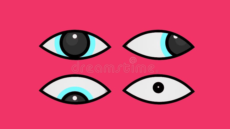 Ojos De Dibujos Animados Y Boca Hablante O Cara Divertida Para Pantalla Verde Lateral Insertar Clave De Croma Pantalla Verde Movim Metrajes - Vídeo de elemento, verde: 277080946