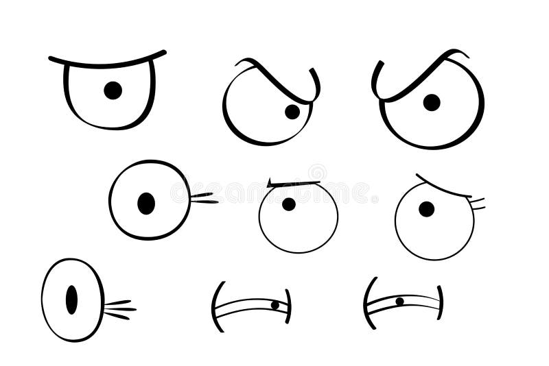 Ojos De Dibujos Animados Lindos Aislados En Blanco. Foto de archivo - Imagen de triste, historieta: 176913170 Ojos De Dibujos Animados Lindos Aislados En Blanco. Foto de archivo - Imagen de triste, historieta: 176913170