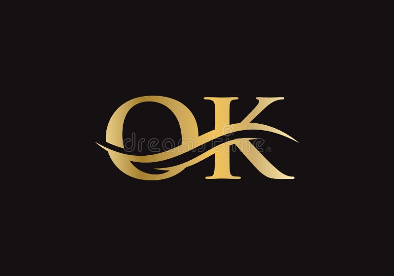 OK Logo. Monogram Letter OK Logo Design Vector Stock Vector ...