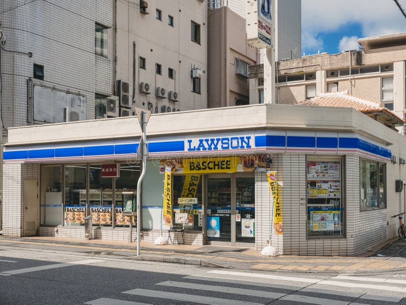 OKINAWA, JAPAN - SEP 3, 2019 : LAWSON convenience store Front Shop sign Japanese brand minimart royalty free stock photos OKINAWA, JAPAN - SEP 3, 2019 : LAWSON convenience store Front Shop sign Japanese brand minimart royalty free stock photos