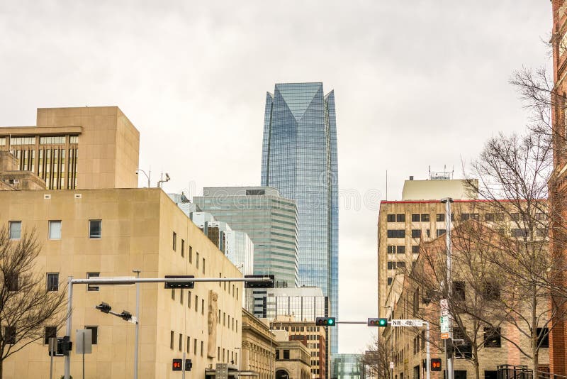 Okla oklahoma cityhorisont arkivbild Okla oklahoma cityhorisont arkivbild