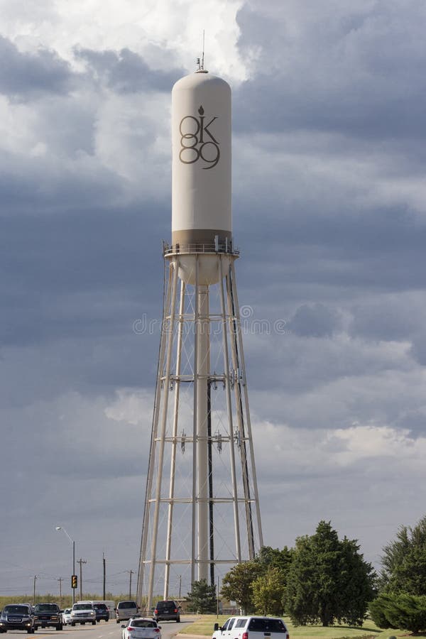 Oklahoma City water Tower by Lake Hefner