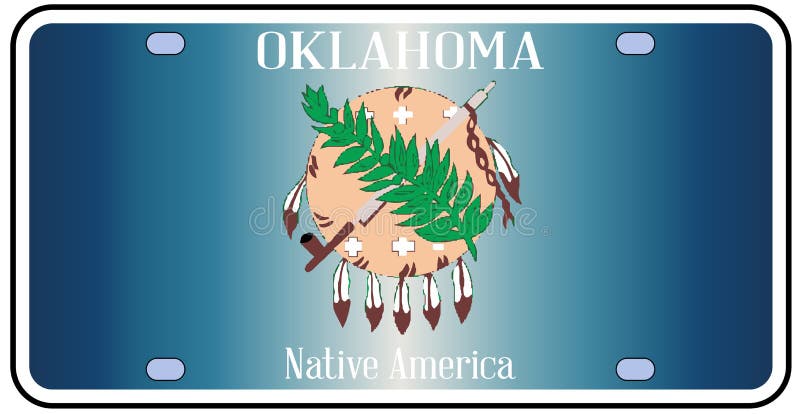 Download Oklahoma License Plate Flag Stock Vector - Illustration of ...