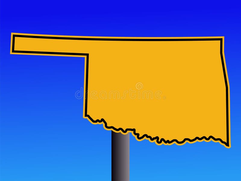 oklahoma znaku ostrzeżenie ilustracji oklahoma znaku ostrzeżenie ilustracji