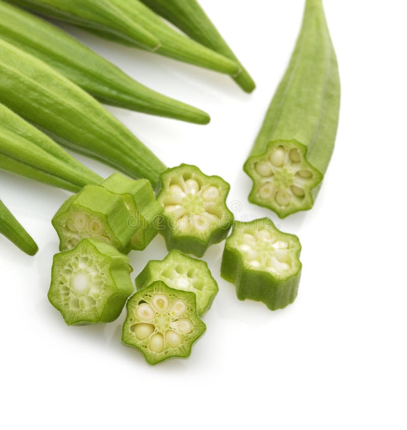 Okra stock image. Image of food, green, sticky, seed 15557617