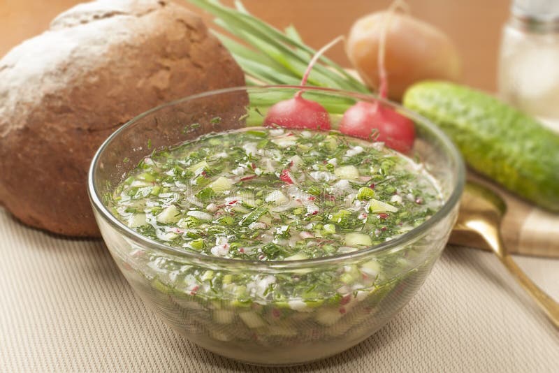 Okroshka obraz stock