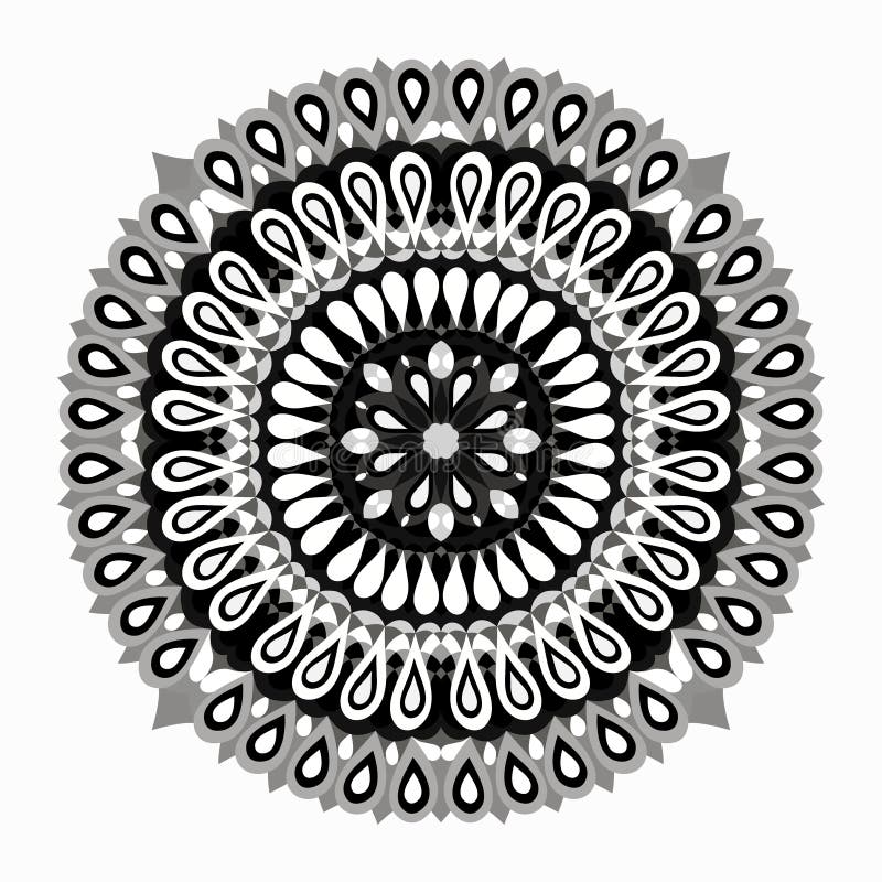Okrąg koronki ornament, Round Ornamentacyjny Geometryczny Doily wzór ilustracja wektor Okrąg koronki ornament, Round Ornamentacyjny Geometryczny Doily wzór ilustracja wektor