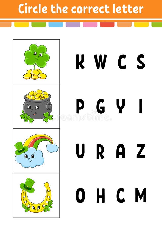 Okrąż właściwą literę. arkusz programu edukacyjnego. gra edukacyjna dla dzieci. st. dzień patriarchów. strona aktywności koloru. k ilustracji