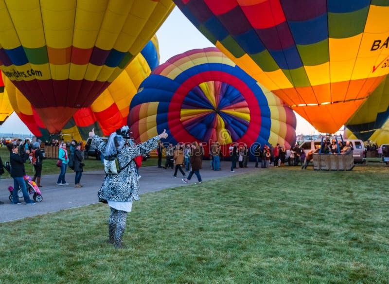 Oktober 2017 Albuquerque, New Mexiko; Die internationale Heißluft-Ballon-Fiesta stockfoto Oktober 2017 Albuquerque, New Mexiko; Die internationale Heißluft-Ballon-Fiesta stockfoto