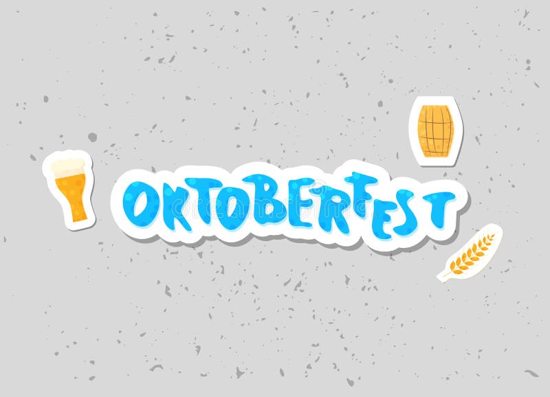Oktoberfest lettering composition. Vector illustration. royalty free illustration Oktoberfest lettering composition. Vector illustration. royalty free illustration