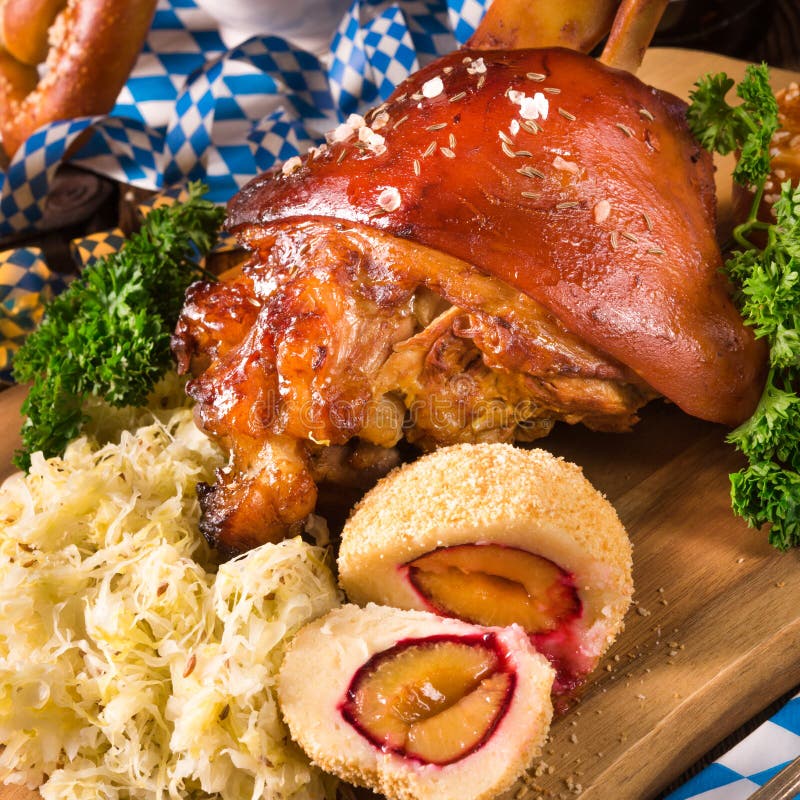 Oktoberfest Pork Hock Isolated Stock Photo Image of hock, german
