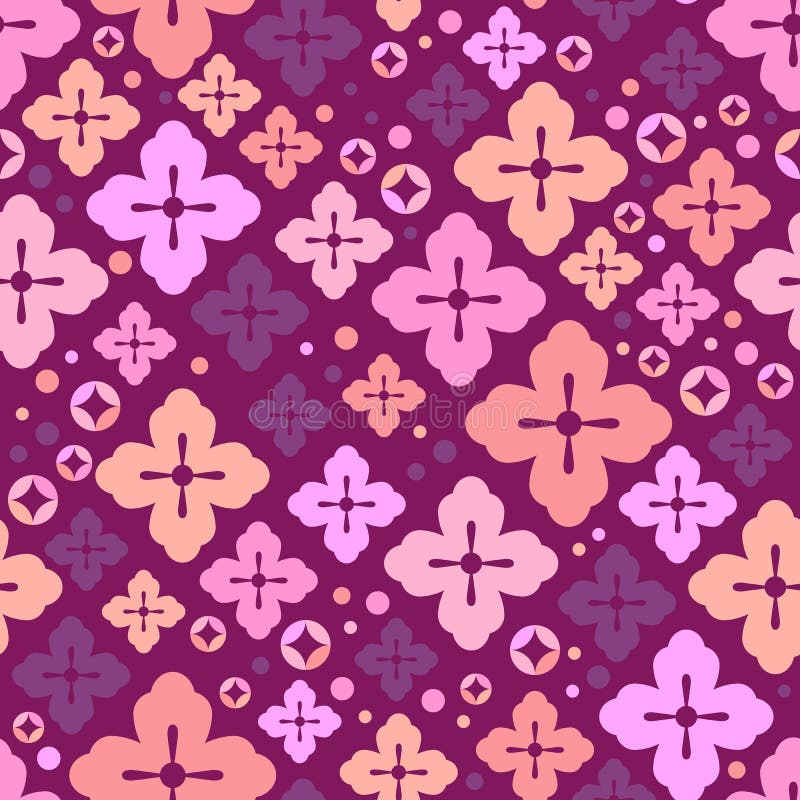 okwitnięcia wiśni wzór bezszwowy Japończyka Sakura śliczny tło dekoracyjni elementów royalty ilustracja okwitnięcia wiśni wzór bezszwowy Japończyka Sakura śliczny tło dekoracyjni elementów royalty ilustracja
