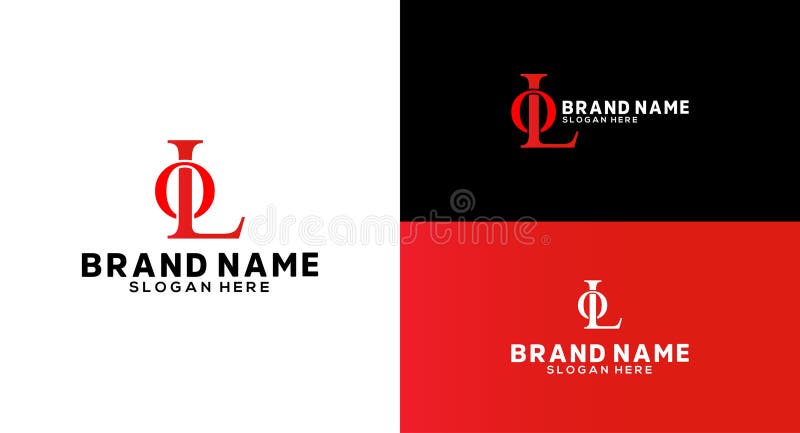OL Monogram Logo Design ol Letter icon Brand identity Design vector illustration