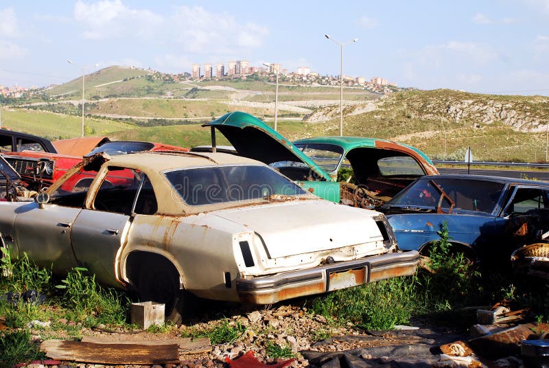 Old abandoned cars