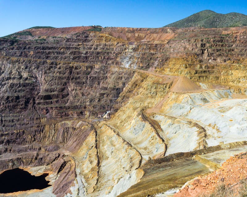 Abandoned Copper Strip Mine At Ajo Stock Photo Image of landscape, arizona 9479046