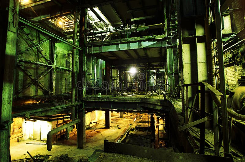 Old abandoned factory royalty free stock photography Old abandoned factory royalty free stock photography
