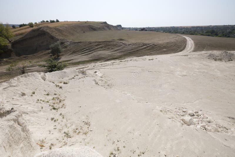 Old Abandoned Limestone Quarry Stock Photo Image of road, nature