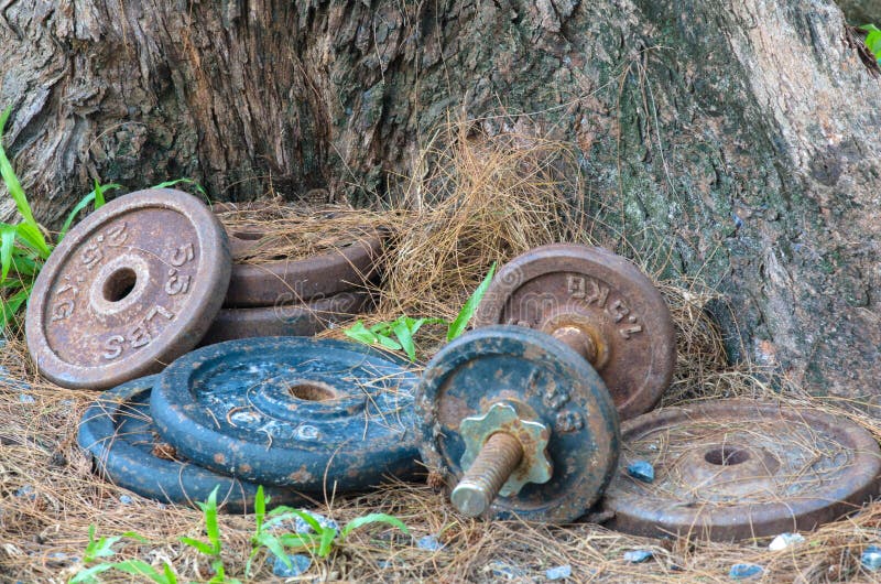 Rusty barbell for sale hotsell