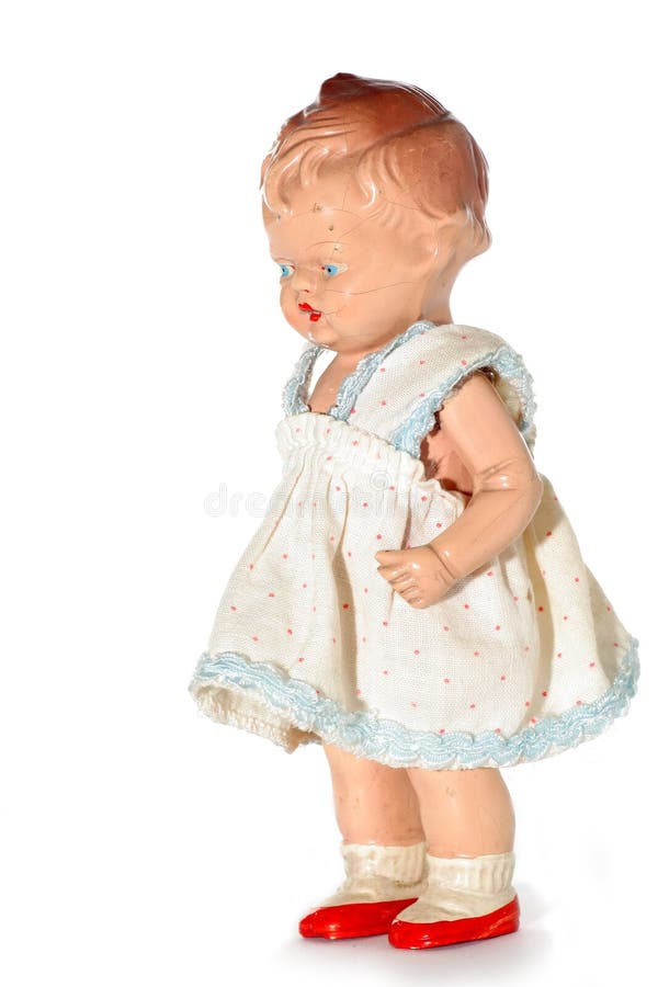 Old abused child doll 4