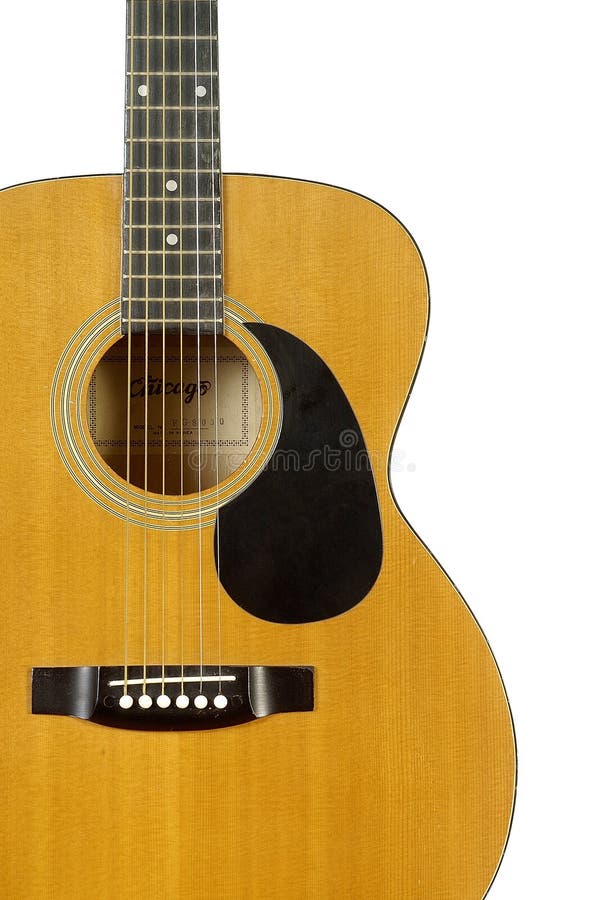 Old acoustic guitar detail stock photo Old acoustic guitar detail stock photo