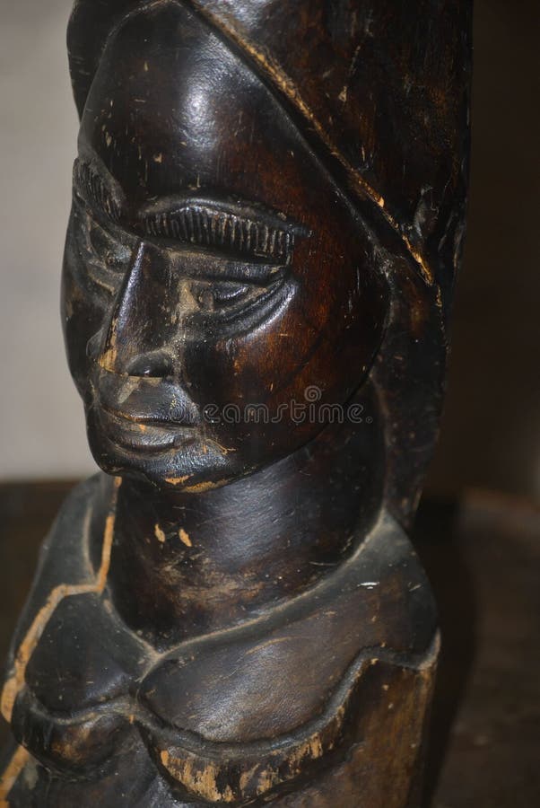 African Warrior (wood Carving) Stock Photo Image of warrior, wood