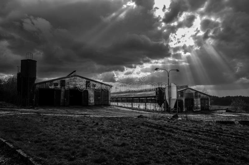 Old Agricultural Farm in Czech Republic Stock Photo - Image of industry ...