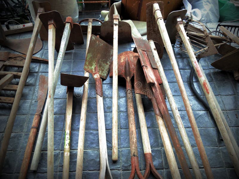 traditional agricultural tools with names