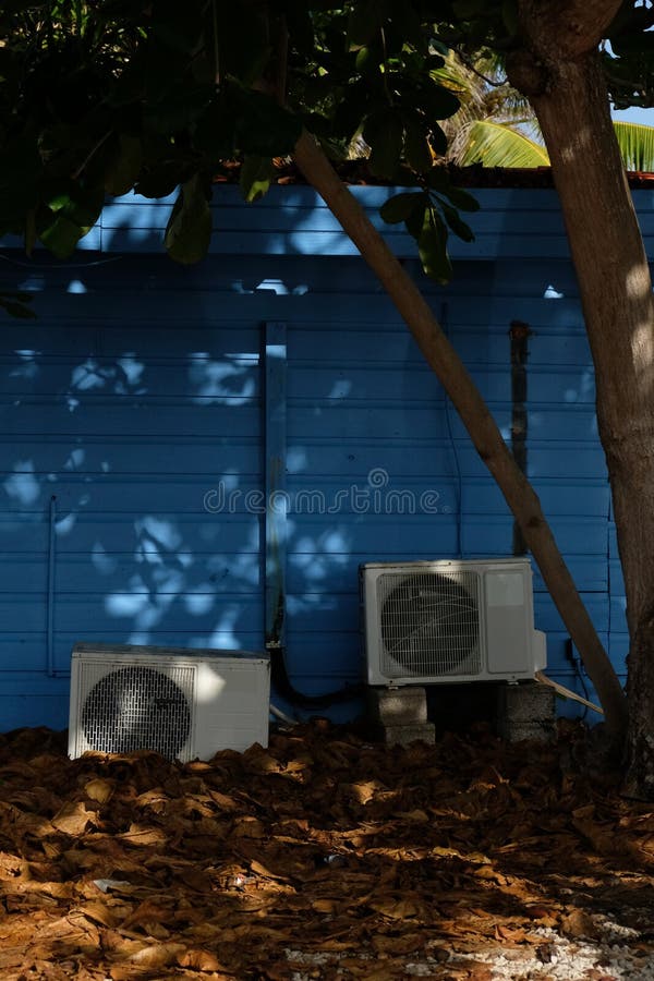 Old Air Conditioning System Units Stock Image Image of control