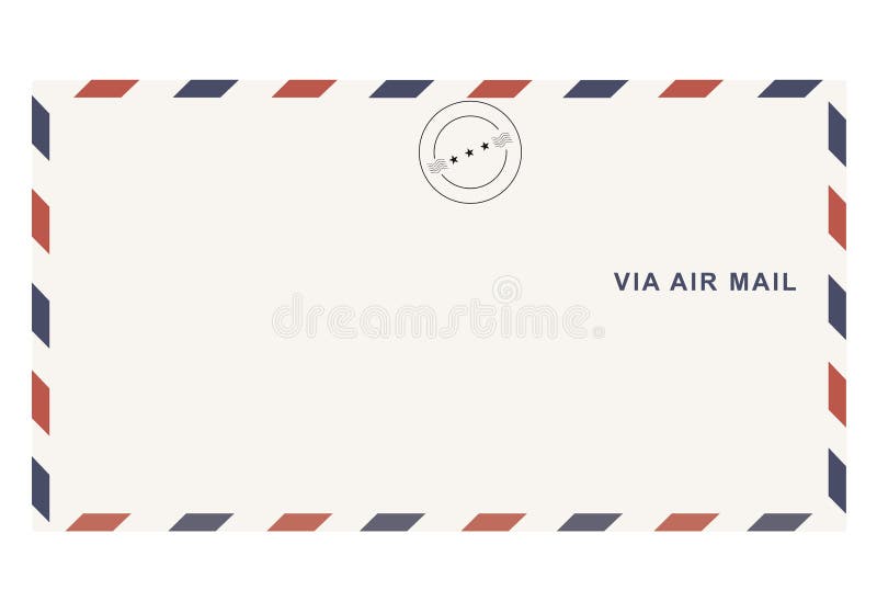 Old Air Mail Enveloppe Illustration Vector Stock Illustration Illustration Of Design Sign