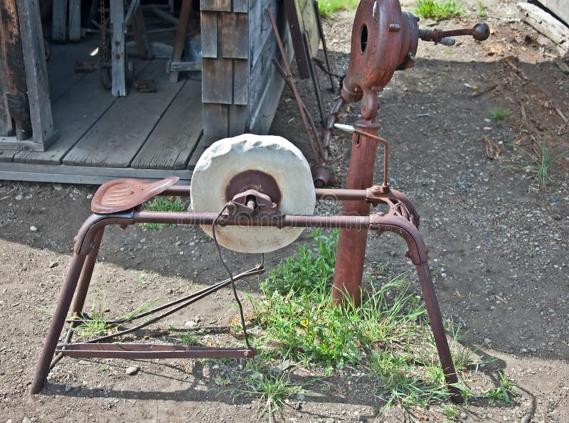 Vintage Sharpening Stone Tool Stock Image Image of early, people
