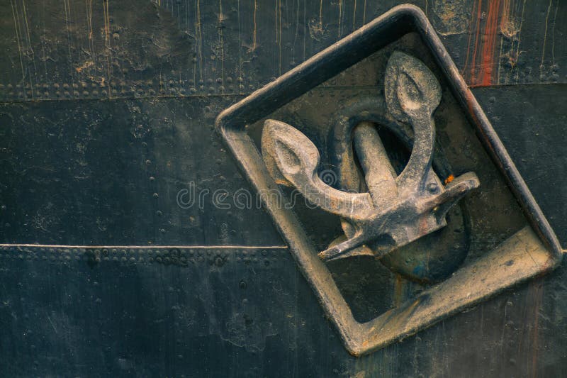 Old anchor stock photography