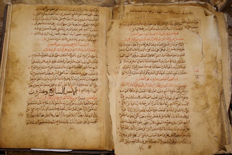 Old Antique handwritten books in Arabic language