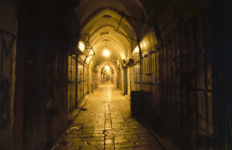 The old arabic bazaar in Jerusalem